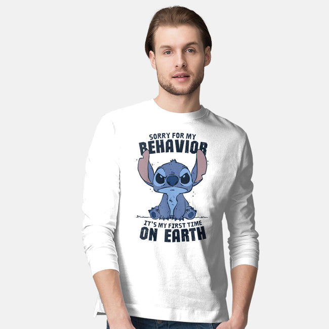 Sorry For My Behavior-Mens-Long Sleeved-Tee-GODZILLARGE