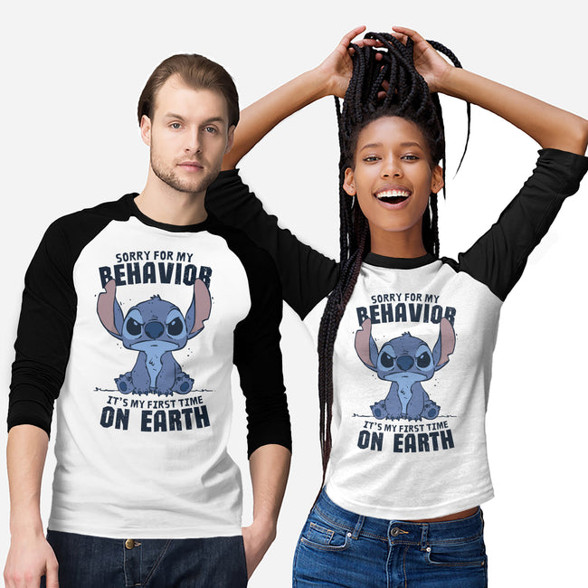 Sorry For My Behavior-Unisex-Baseball-Tee-GODZILLARGE