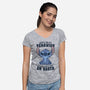 Sorry For My Behavior-Womens-V-Neck-Tee-GODZILLARGE