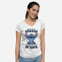 Sorry For My Behavior-Womens-V-Neck-Tee-GODZILLARGE