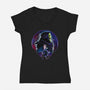 Eternia Evil Warrior-Womens-V-Neck-Tee-dandingeroz