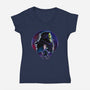 Eternia Evil Warrior-Womens-V-Neck-Tee-dandingeroz