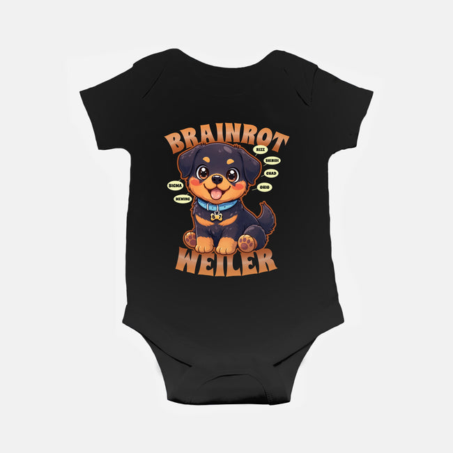 Brain Rottweiler-Baby-Basic-Onesie-Boggs Nicolas