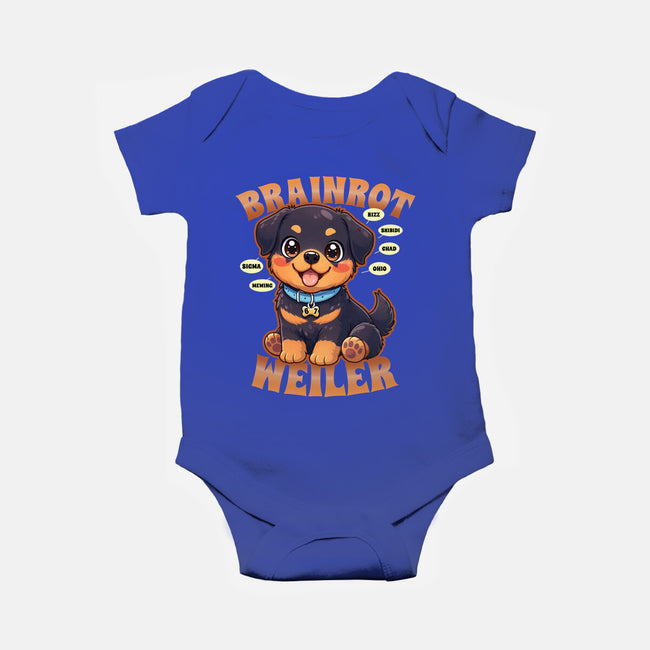 Brain Rottweiler-Baby-Basic-Onesie-Boggs Nicolas