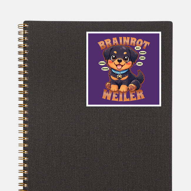 Brain Rottweiler-None-Glossy-Sticker-Boggs Nicolas
