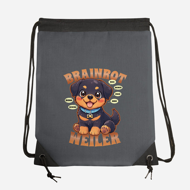 Brain Rottweiler-None-Drawstring-Bag-Boggs Nicolas