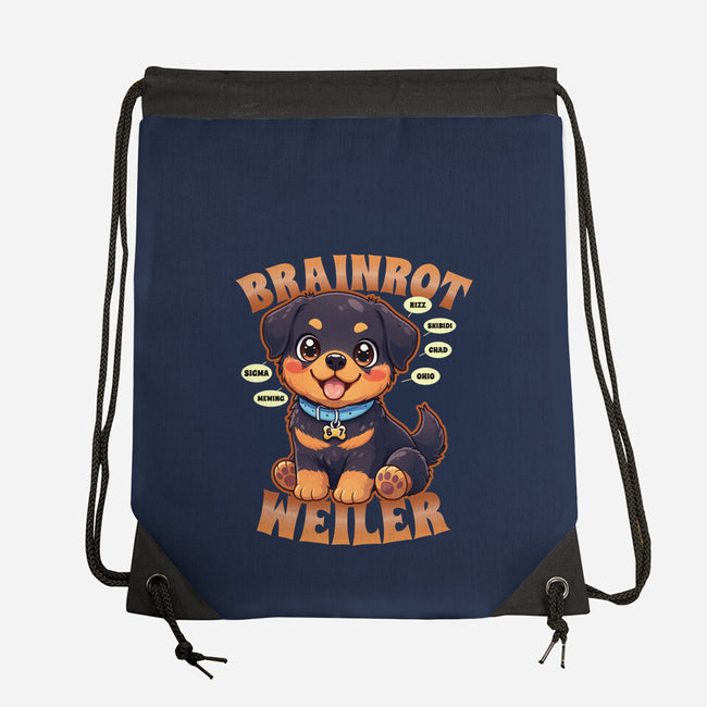 Brain Rottweiler-None-Drawstring-Bag-Boggs Nicolas