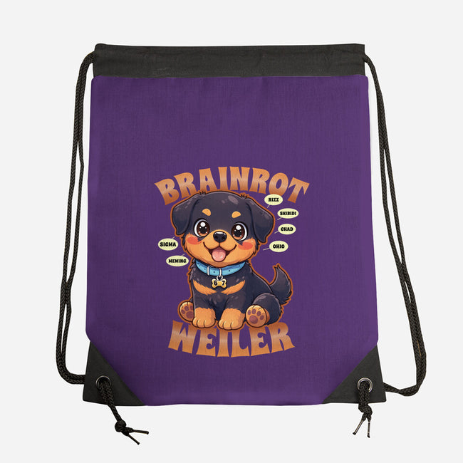 Brain Rottweiler-None-Drawstring-Bag-Boggs Nicolas