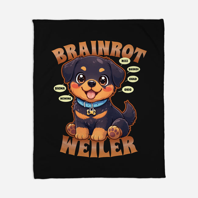 Brain Rottweiler-None-Fleece-Blanket-Boggs Nicolas