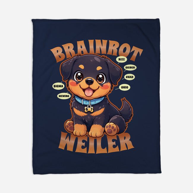 Brain Rottweiler-None-Fleece-Blanket-Boggs Nicolas