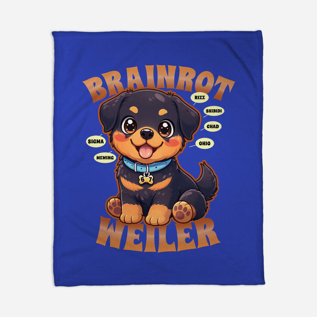 Brain Rottweiler-None-Fleece-Blanket-Boggs Nicolas