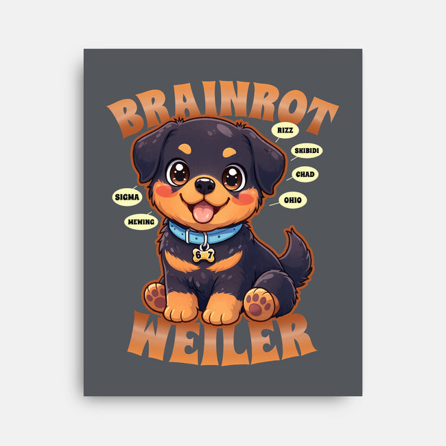 Brain Rottweiler-None-Stretched-Canvas-Boggs Nicolas