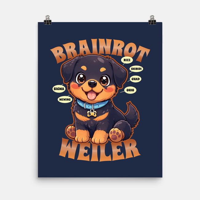 Brain Rottweiler-None-Matte-Poster-Boggs Nicolas