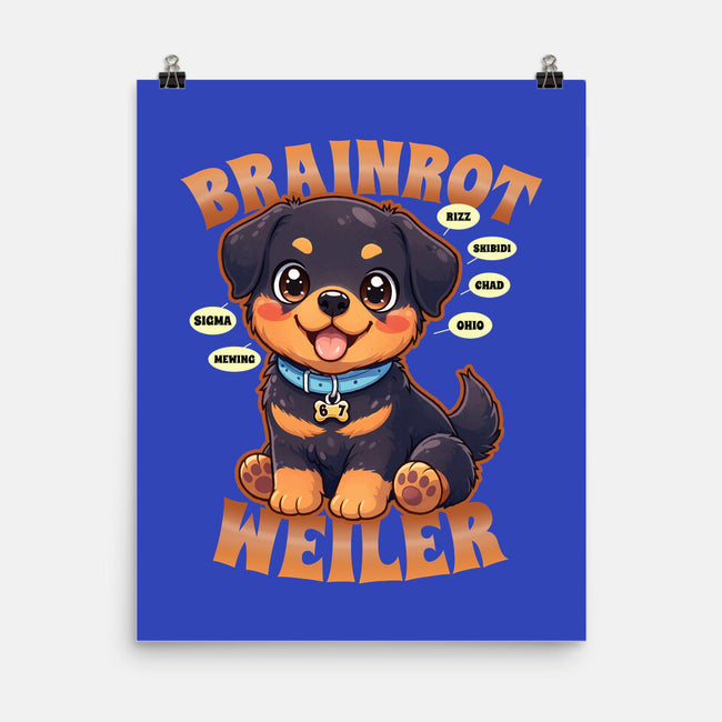 Brain Rottweiler-None-Matte-Poster-Boggs Nicolas