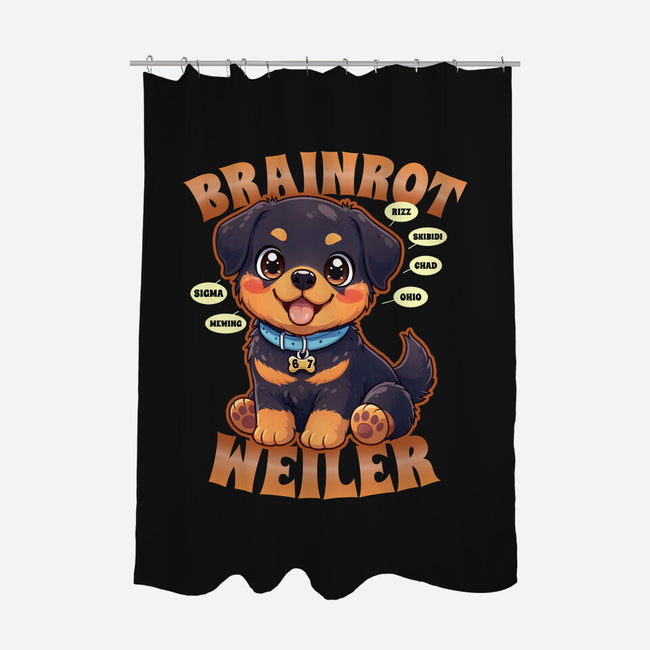 Brain Rottweiler-None-Polyester-Shower Curtain-Boggs Nicolas