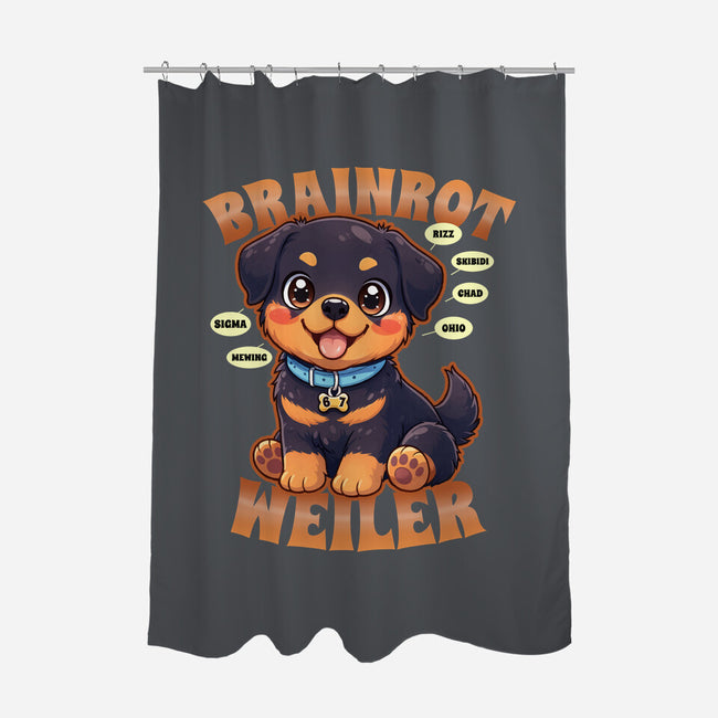 Brain Rottweiler-None-Polyester-Shower Curtain-Boggs Nicolas