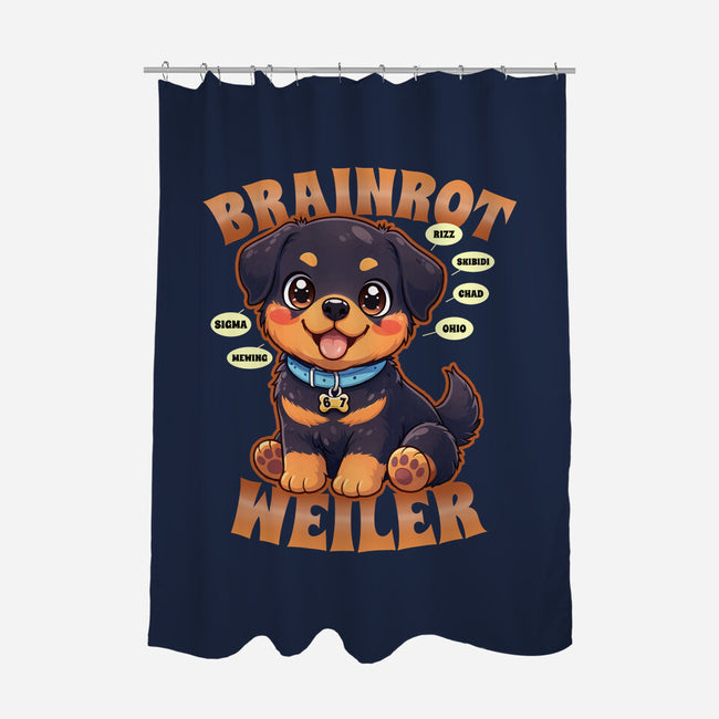 Brain Rottweiler-None-Polyester-Shower Curtain-Boggs Nicolas
