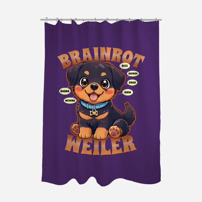 Brain Rottweiler-None-Polyester-Shower Curtain-Boggs Nicolas