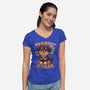Brain Rottweiler-Womens-V-Neck-Tee-Boggs Nicolas