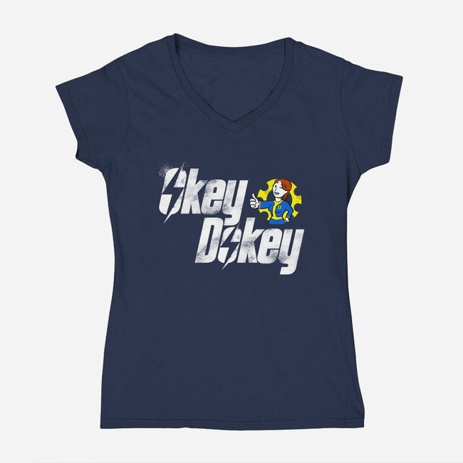 OkeyDokey-Womens-V-Neck-Tee-kharmazero