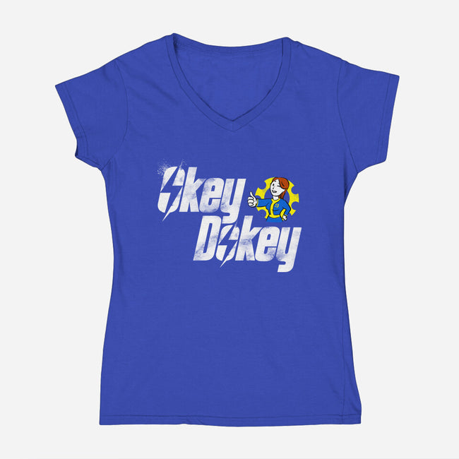 OkeyDokey-Womens-V-Neck-Tee-kharmazero