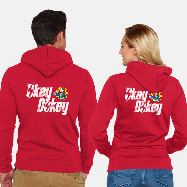OkeyDokey-Unisex-Zip-Up-Sweatshirt-kharmazero