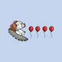Red Balloons-Womens-Fitted-Tee-nickzzarto