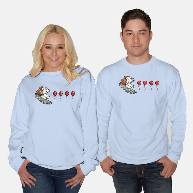 Red Balloons-Unisex-Crew Neck-Sweatshirt-nickzzarto