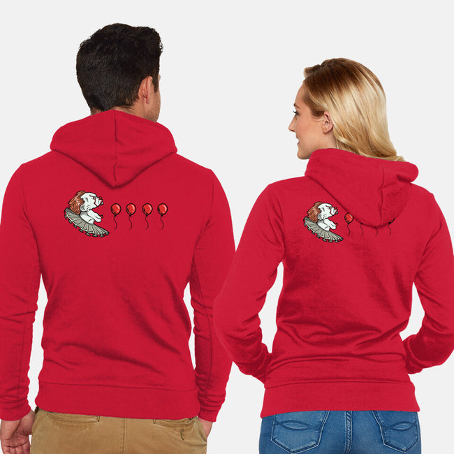Red Balloons-Unisex-Zip-Up-Sweatshirt-nickzzarto
