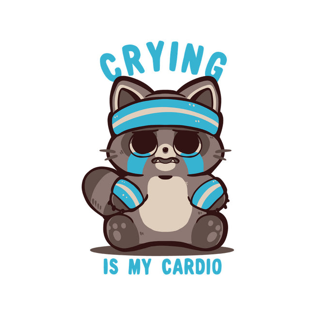 Crying Is My Cardio-Womens-Fitted-Tee-TechraNova