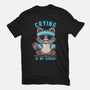 Crying Is My Cardio-Womens-Fitted-Tee-TechraNova