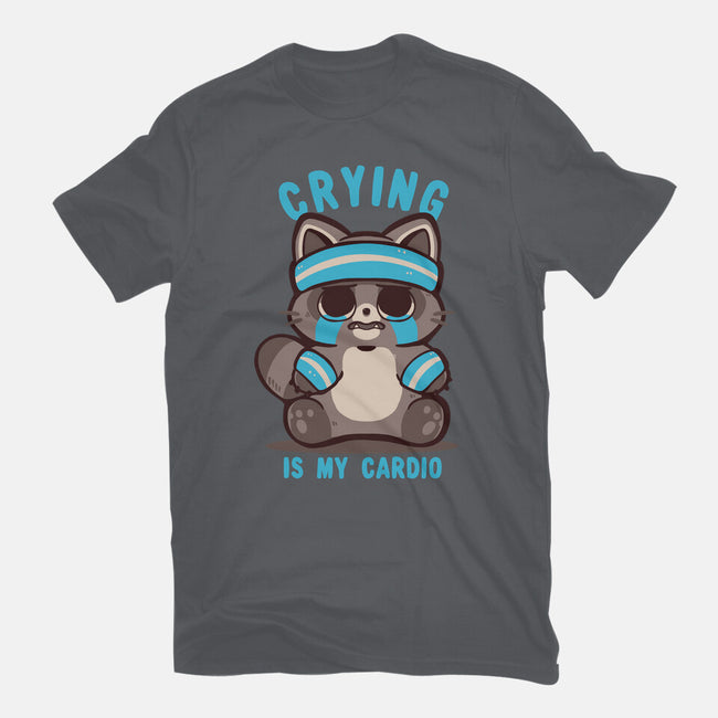 Crying Is My Cardio-Womens-Fitted-Tee-TechraNova