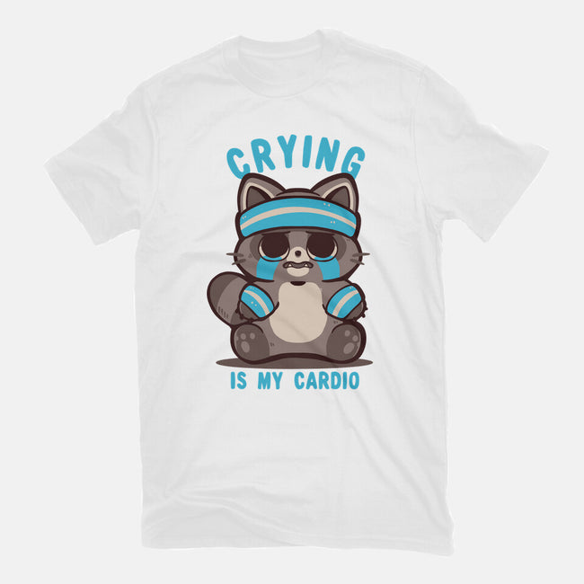 Crying Is My Cardio-Womens-Fitted-Tee-TechraNova