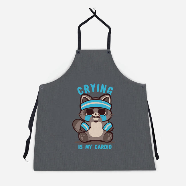 Crying Is My Cardio-Unisex-Kitchen-Apron-TechraNova