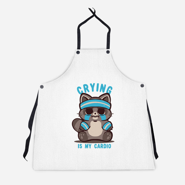 Crying Is My Cardio-Unisex-Kitchen-Apron-TechraNova