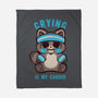 Crying Is My Cardio-None-Fleece-Blanket-TechraNova