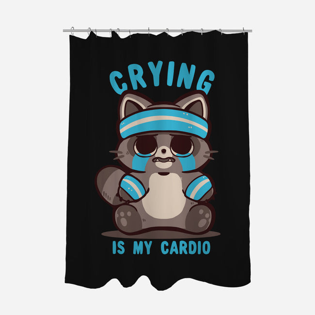 Crying Is My Cardio-None-Polyester-Shower Curtain-TechraNova
