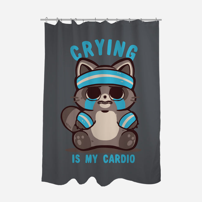 Crying Is My Cardio-None-Polyester-Shower Curtain-TechraNova