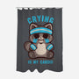 Crying Is My Cardio-None-Polyester-Shower Curtain-TechraNova