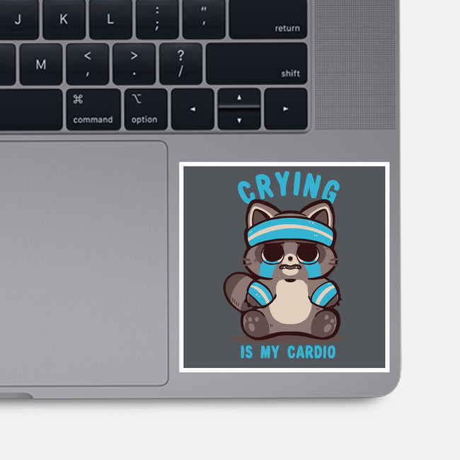 Crying Is My Cardio-None-Glossy-Sticker-TechraNova