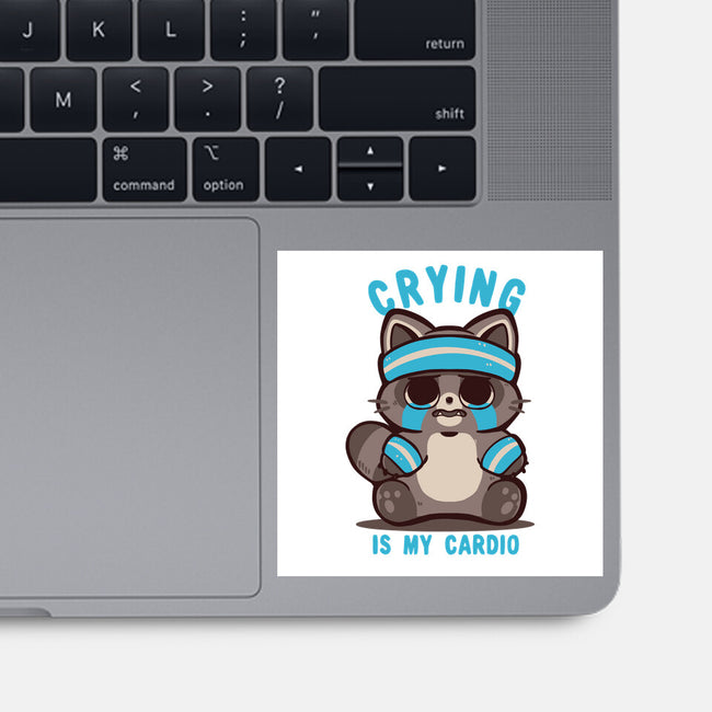 Crying Is My Cardio-None-Glossy-Sticker-TechraNova