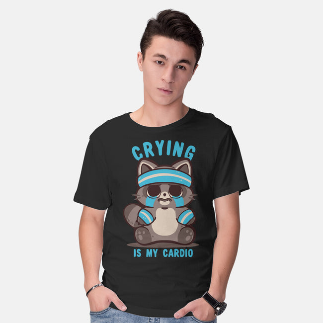 Crying Is My Cardio-Mens-Basic-Tee-TechraNova