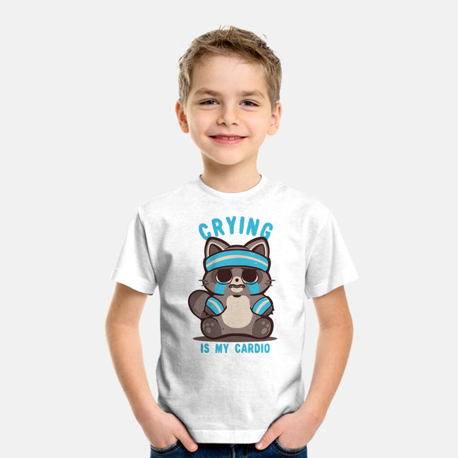 Crying Is My Cardio-Youth-Basic-Tee-TechraNova