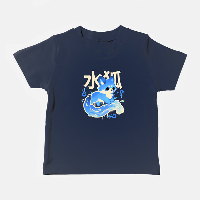Water Kitsune-Baby-Basic-Tee-NemiMakeit