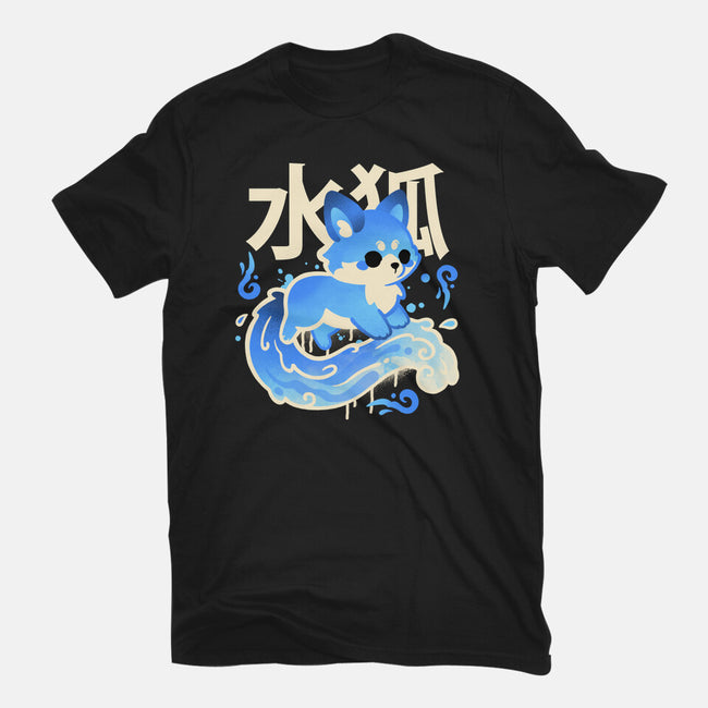 Water Kitsune-Womens-Fitted-Tee-NemiMakeit