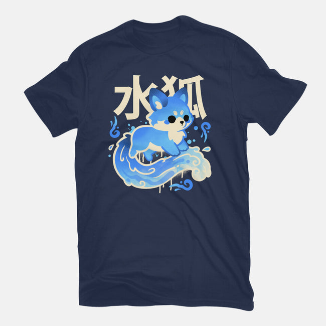 Water Kitsune-Womens-Fitted-Tee-NemiMakeit