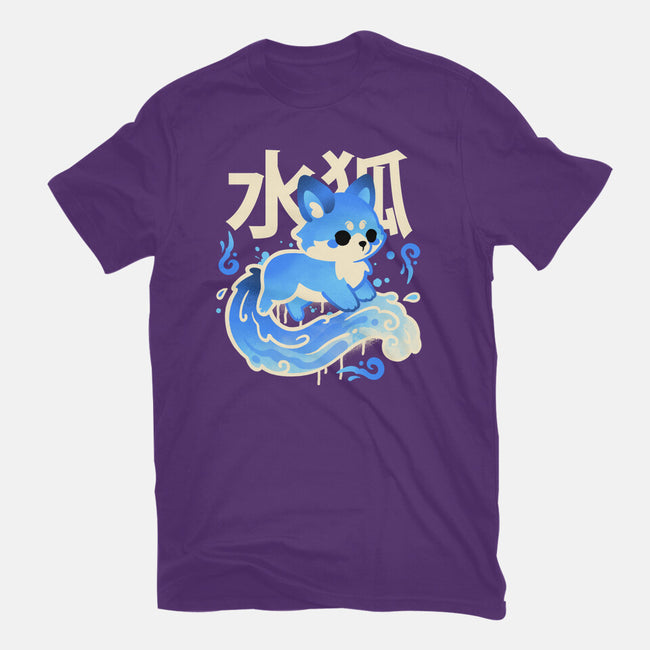 Water Kitsune-Womens-Fitted-Tee-NemiMakeit