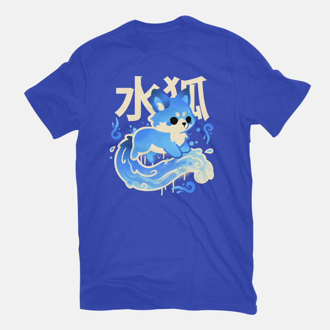 Water Kitsune-Womens-Fitted-Tee-NemiMakeit