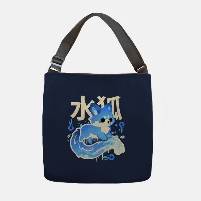Water Kitsune-None-Adjustable Tote-Bag-NemiMakeit