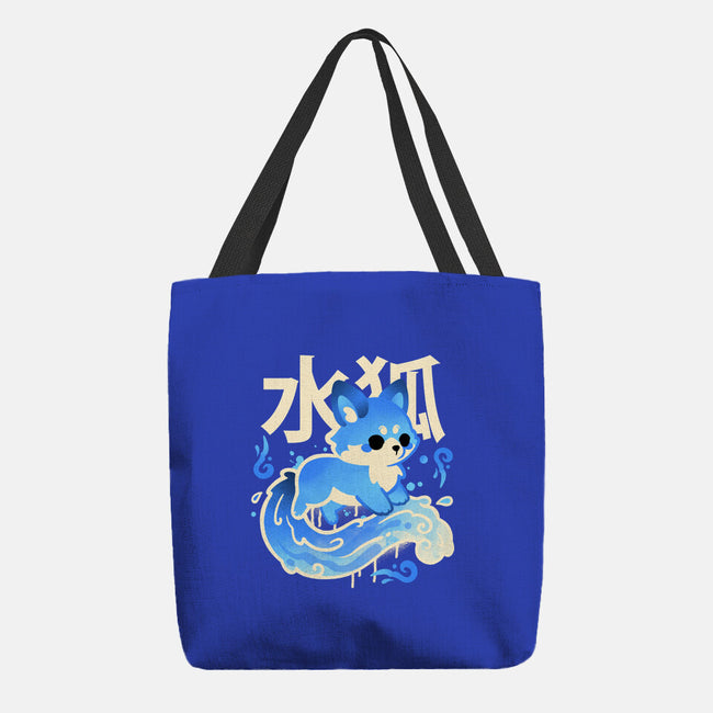 Water Kitsune-None-Basic Tote-Bag-NemiMakeit